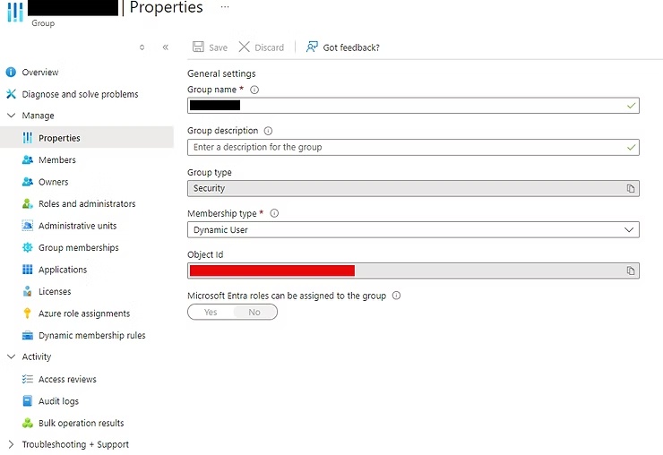 Add Azure AD Group to local Windows file Share